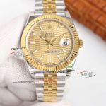 Swiss Replica Rolex Datejust 41 Two Tone Gold Motif Dial 2824 Movement Watch 